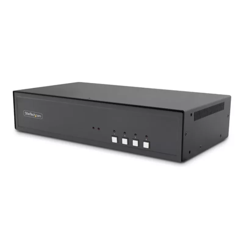 StarTech.com Secure 4 prievadų dviejų monitorių 4K DisplayPort KVM jungiklis su USB 3.0 šakotuvu ir garsu