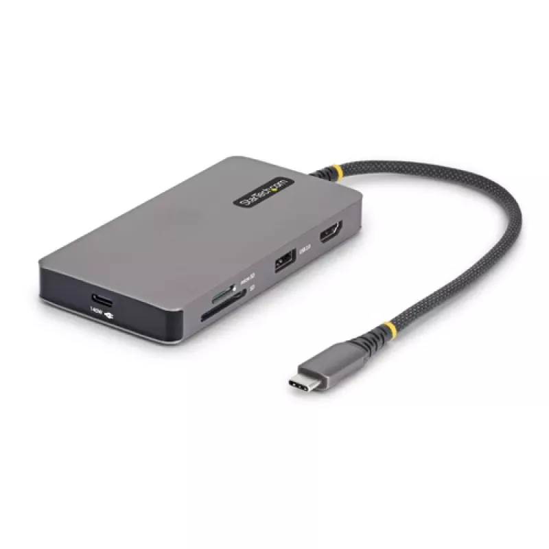 StarTech.com USB-C daugiafunkcis šakotuvas 4K 140W - dokinė stotelė nešiojamam kompiuteriui - USB-C 3.2 Gen 2
