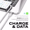 STATIK PowerPivot Pro Nylon Braided Cable, USB-C į USB-C, 3m, balta