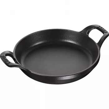 Staub apvalus kepimo ir troškinimo indas 16 cm 0.4 L ketaus juodas