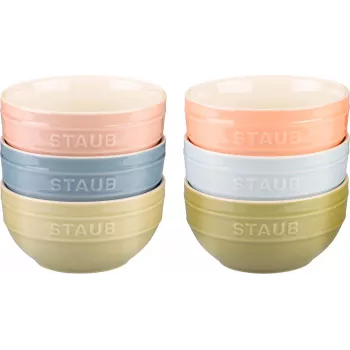 STAUB Serviravimo rinkinys 6 mini dubenėliai 12 cm, įvairiaspalviai