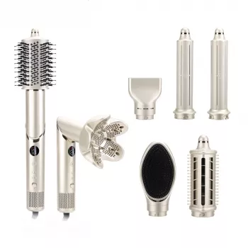 StayBeauty by Extralink M-17959L sulankstomas 8-in-1 karšto oro plaukų formuotuvas su jonizacija, 1400W, 8 priedai, formavimo rinkinys