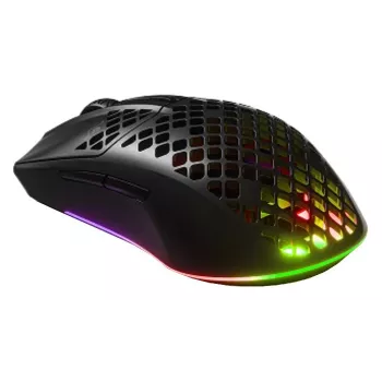 SteelSeries Aerox 3 Wireless optinė žaidimų pelė - 18000 CPI, 80M paspaudimų, RGB, Onyx - Atnaujinta