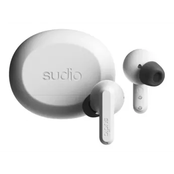 Sudio A3 Pro belaidės ausinės, Bluetooth 5.4, Fog White