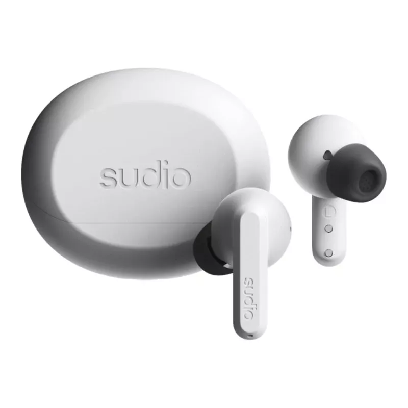 Sudio A3 Pro belaidės ausinės, Bluetooth 5.4, Fog White