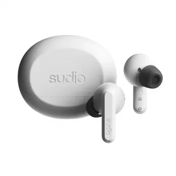 Sudio A3 Pro belaidės ausinės, Bluetooth 5.4, Fog White