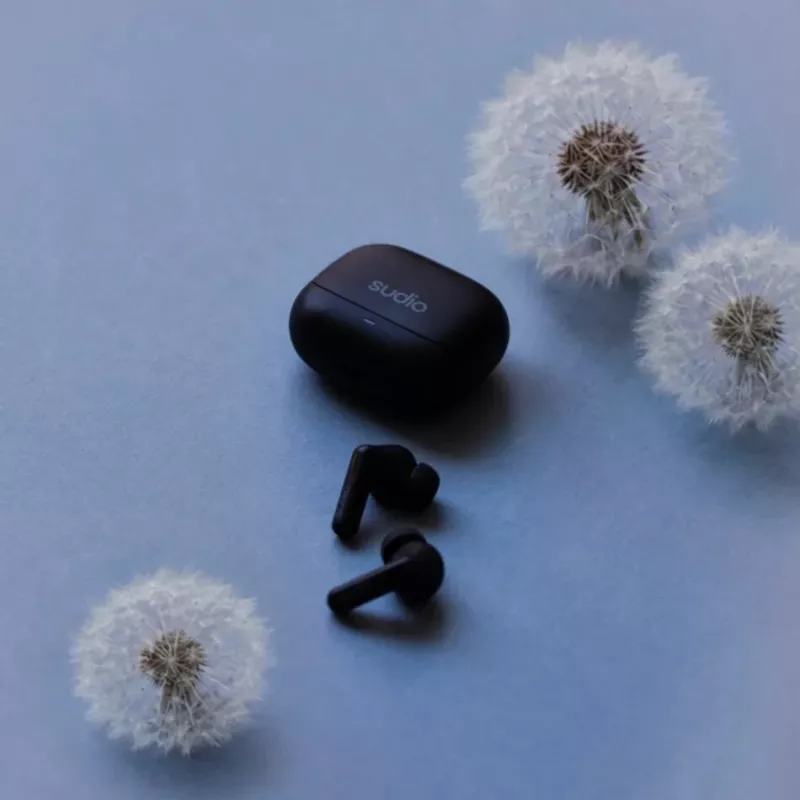 Sudio C8 belaidės ausinės, ANC, Bluetooth 5.4, juodos