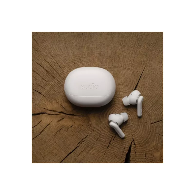 Sudio E4 Pro belaidės ausinės, Bluetooth 6.0, Cloud White