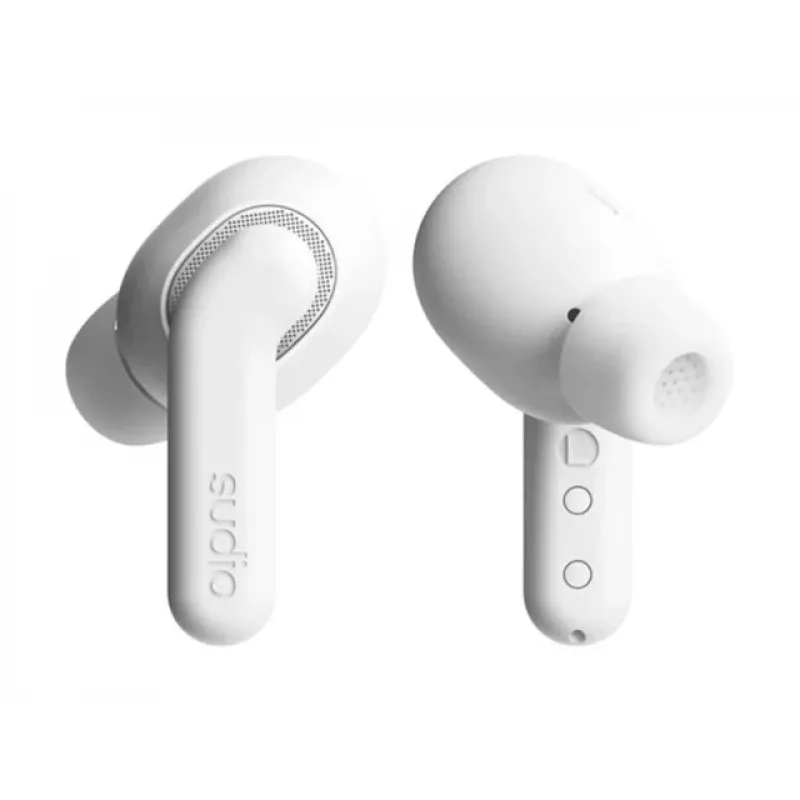 Sudio E4 Pro belaidės ausinės, Bluetooth 6.0, Cloud White