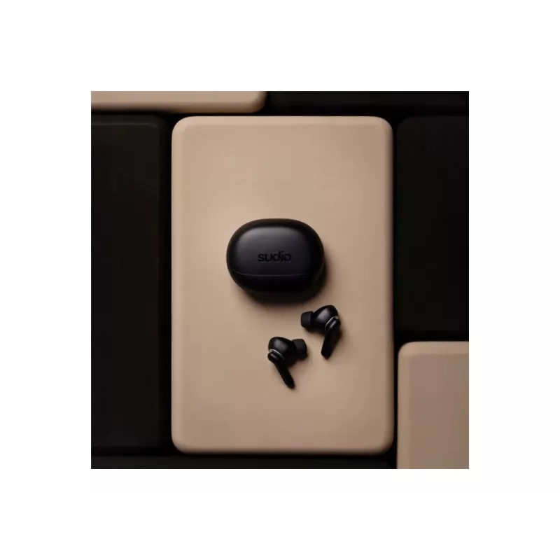Sudio E4 Pro belaidės ausinės, Bluetooth 6.0, Midnight Black