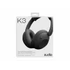 Sudio K3 belaidės ausinės su hibridine ANC, Bluetooth 5.3, 60 val. baterija, juodos spalvos