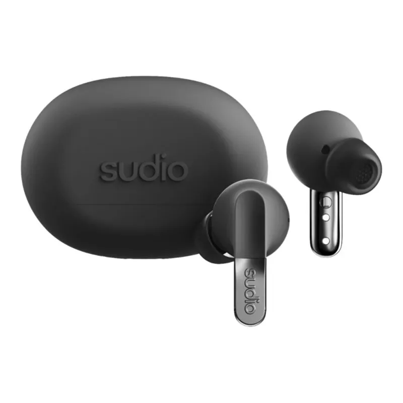 Sudio N3 Pro belaidės ausinės, Bluetooth 5.4, Titanium Black