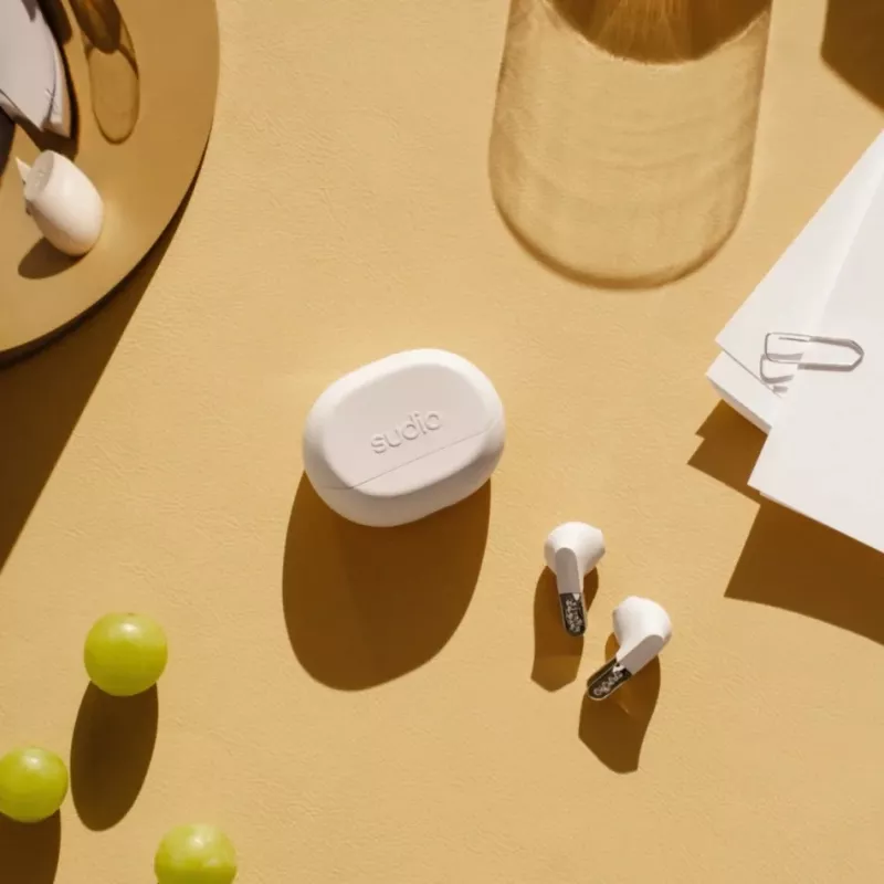 Sudio N3 belaidės ausinės, Bluetooth 5.4, Milky White