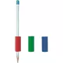 SUNDO Pencil Cap - Trikampis - Skaidrus - Ergonomiškas Sukibimas - Nenuriedėjimo Dizainas - Universalus Standartiniams Pieštukams
