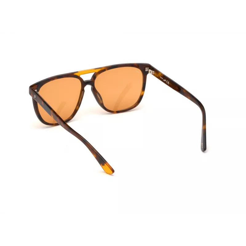Akiniai nuo saulės WEB EYEWEAR Unisex WE0263-5956J Square Havana Acetate Frame Green Polycarbonate Lens 59/13/145 mm UV400