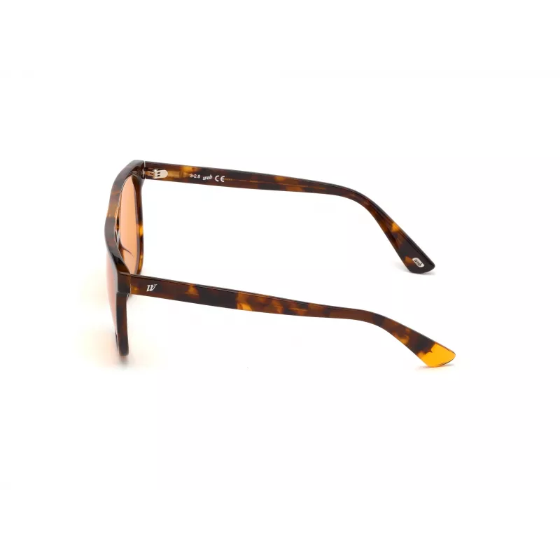 Akiniai nuo saulės WEB EYEWEAR Unisex WE0263-5956J Square Havana Acetate Frame Green Polycarbonate Lens 59/13/145 mm UV400