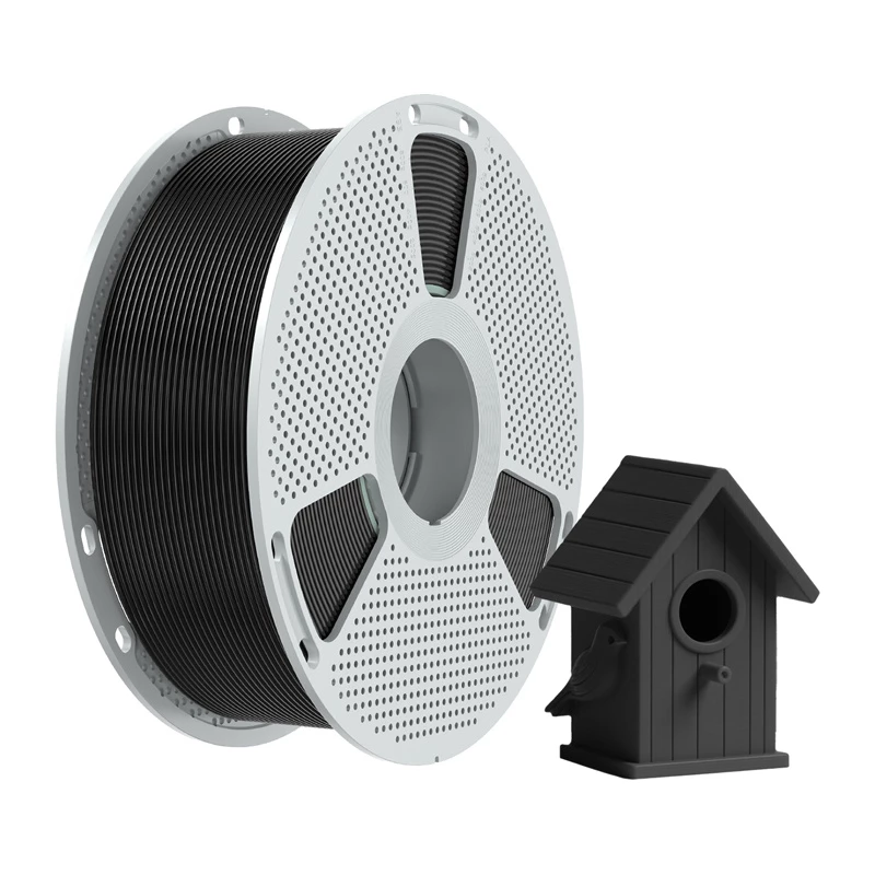 SUNLU ASA Filamentas 1.75mm Juoda – 1kg ritė 3D spausdinimui