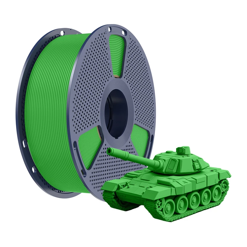 SUNLU PLA+ High-Speed 3D spausdintuvo filamentas, žalias, 1,75 mm, 1 kg