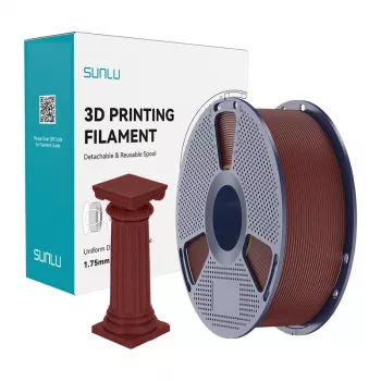 SUNLU PLA High-Speed marmuro filamentas, plytų raudonumo, 1.75mm, 1kg