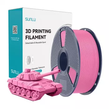 SUNLU PLA+ High-Speed rožinis 3D spausdintuvo filamentas 1.75mm 1kg