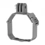 Sunnylife tvirtinimo adapteris, skirtas DJI Mini 5 Pro – viršuje montuojamas praplėtimo laikiklis su 1/4 colio-20 sriegiu ir GoPro tipo laikikliu