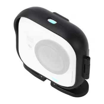 Sunnylife tvirtinimo rėmo adapteris, skirtas Insta360 GO Ultra – juodas ABS, 1/4 inch sriegis ir šalto bato lizdas