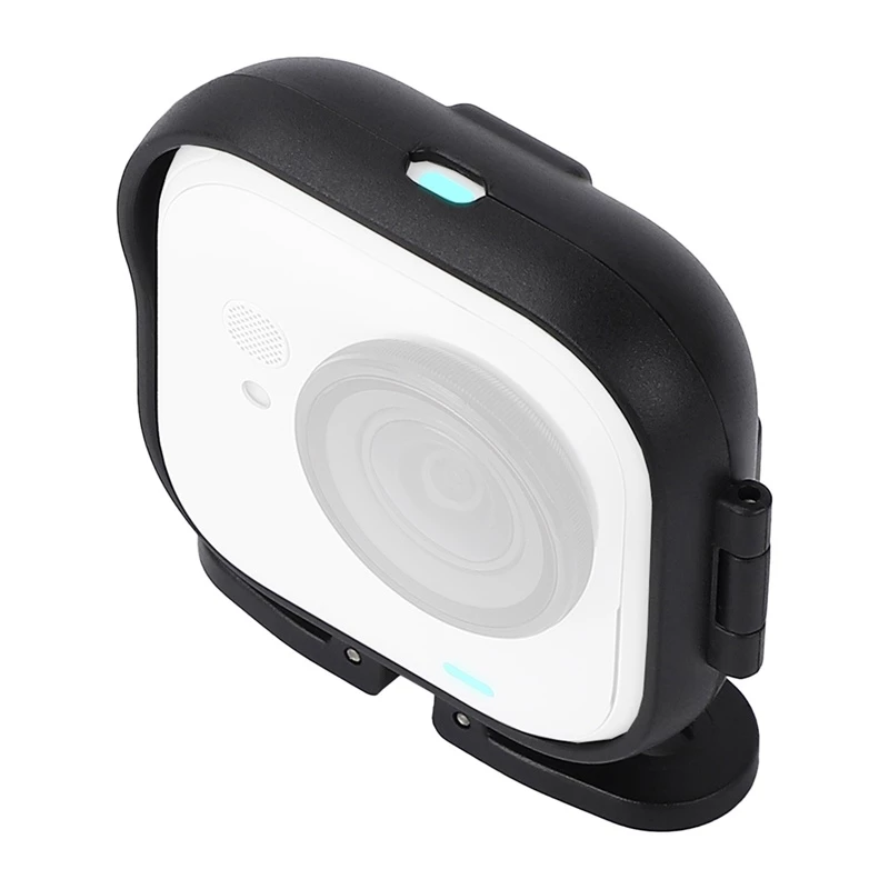Sunnylife tvirtinimo rėmo adapteris, skirtas Insta360 GO Ultra – juodas ABS, 1/4 inch sriegis ir šalto bato lizdas