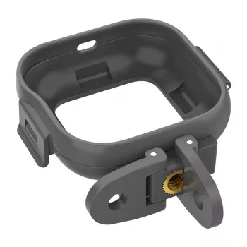 Sunnylife tvirtinimo rėmo adapteris, skirtas Insta360 GO Ultra – juodas ABS, 1/4 inch sriegis ir šalto bato lizdas