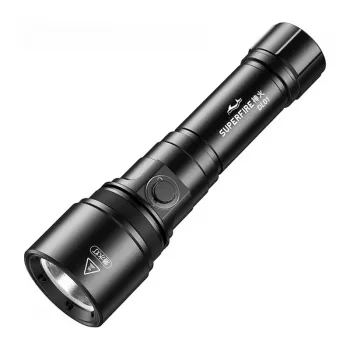 Superfire DL01 LED žibintuvėlis – 500 liumenų, su priartinimu, įkraunamas, IP44