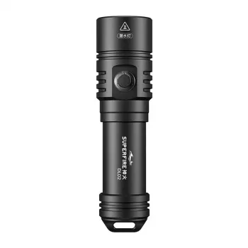 Superfire DL02 įkraunamas LED žibintuvėlis, 300 liumenų, USB-C, IPX4