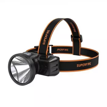 Superfire HL51 Headlamp Flashlight, 160 lm, Micro-USB, 4 Modes, 300 m