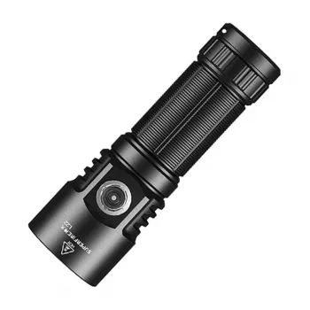 Superfire L22 XHP70.2 LED žibintuvėlis 3000 liumenų, įkraunamas per USB-C, Power Bank, juodos spalvos