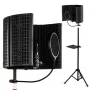 SUPRIMO AC5 SET 5-panelių akustinė izoliacinė pertvara mikrofonui, sulankstoma, juoda