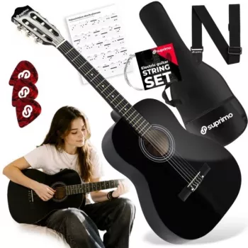 Suprimo CG34 BK klasikinė gitara 3/4 36 colių juoda