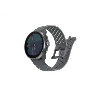 Suunto Race S Graphite GPS daugiasportinis laikrodis su 1.32 inch AMOLED jutikliniu ekranu, nerūdijančiu plienu, širdies ritmo matuokliu, 100 m atsparumu vandeniui