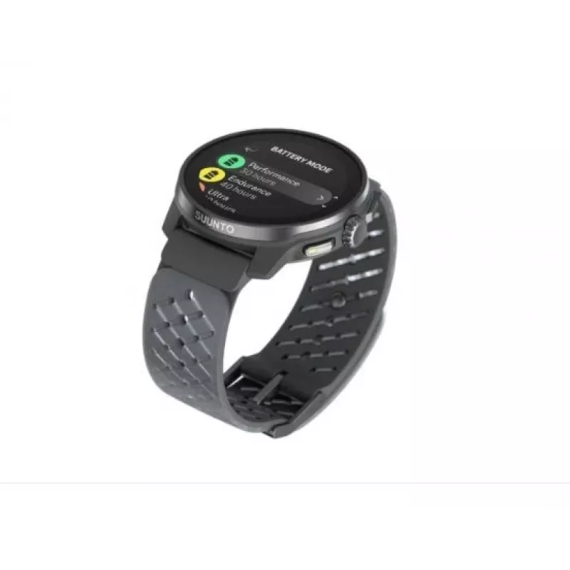 Suunto Race S Graphite GPS daugiasportinis laikrodis su 1.32 inch AMOLED jutikliniu ekranu, nerūdijančiu plienu, širdies ritmo matuokliu, 100 m atsparumu vandeniui