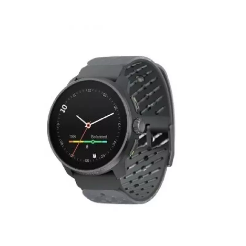 Suunto Race S Graphite GPS daugiasportinis laikrodis su 1.32 inch AMOLED jutikliniu ekranu, nerūdijančiu plienu, širdies ritmo matuokliu, 100 m atsparumu vandeniui