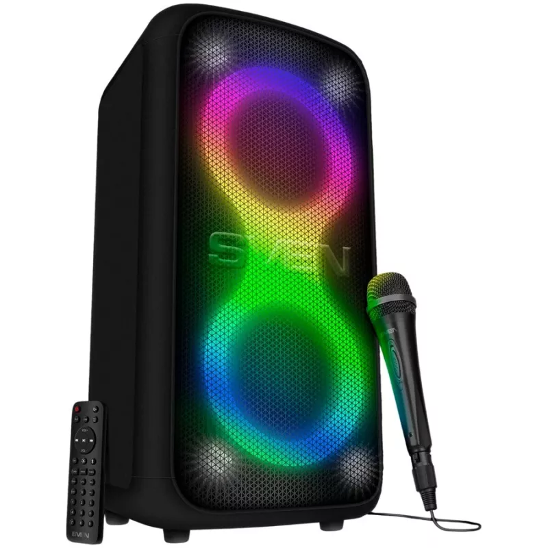 SVEN PS-960 2.0 Nešiojamas Bluetooth garsiakalbis 160W TWS FM USB LED juodas