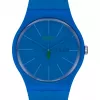 Swatch New Gent SO29N700 Vyriškas mėlynas biokeraminis laikrodis 41 mm