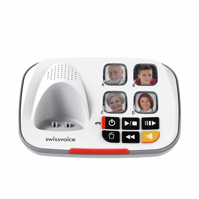 Swissvoice Xtra 2355 DECT belaidis telefonas su atsakikliu ir skambučių identifikavimu, baltas