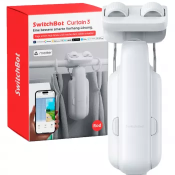 Switchbot Curtain Rod 3 (2025) Smart Curtain Motor White