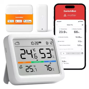 SwitchBot Meter Pro Weather Station Thermometer Hygrometer White