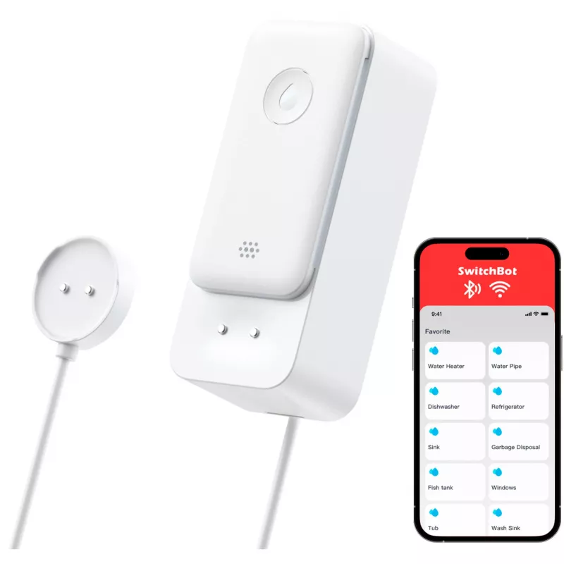 SwitchBot Wi-Fi Water Leak Detector with Sensor Cable