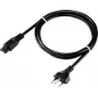 SYGONIX SY-5042688 Šaltų prietaisų maitinimo kabelis, Schuko į IEC C13, 1,8 m, juodas