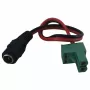 Synergy 21 LED DC Power Jack į KEFA Phoenix suderinamą adapterio kabelį, 5.5x2.1mm moteriškas į 2 kontaktų kištuką, 15cm, juodas