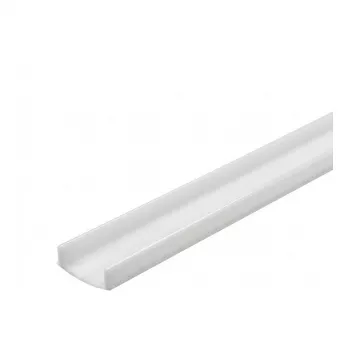 Synergy 21 LED U-Profile difuzoriaus dangtelis Opal, skirtas ALU068-R, ALU069-R, ALU070-R, 2000 mm, plastikinis, užspaudžiamas