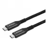 Synergy 21 USB 4.0 laidas USB-C į USB-C 1,5 m juodas pintas tekstilinis 40Gbps 240W