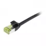 SYNERGY21 CAT6A S/FTP plonas jungiamasis kabelis, 2m, juodas, 500MHz, LSZH, AWG28