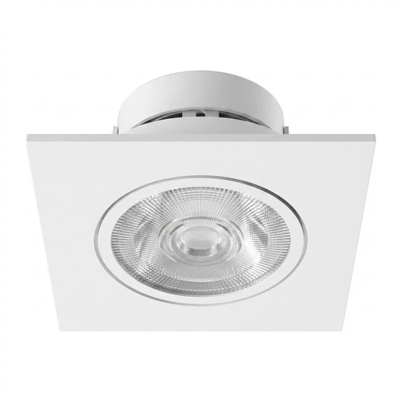 SYNERGY21 LED įleidžiamas lubinis prožektorius Helios White - kvadratinis + pasukamas - šilta balta