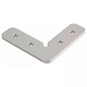 SYNERGY21 S21-LED-PR240099 90° kampinė jungtis LED U profiliams ALU143/ALU144/ALU145/ALU146, anoduotas aliuminis, sidabrinė